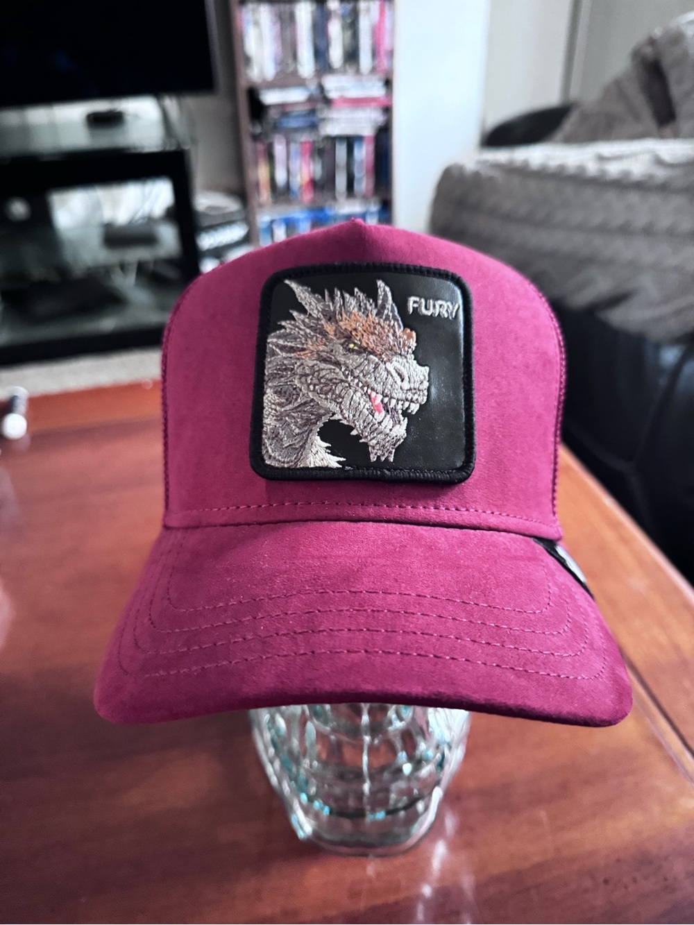 Goorin Bros THE SUEDE RED DRAGON  "FURY" SnapBack Hat/Cap  NWT AWESOME